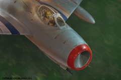 North Korean Mig-15 Photo manipulation - Mig over North Korea