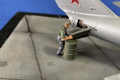 MiG-17 diorama details