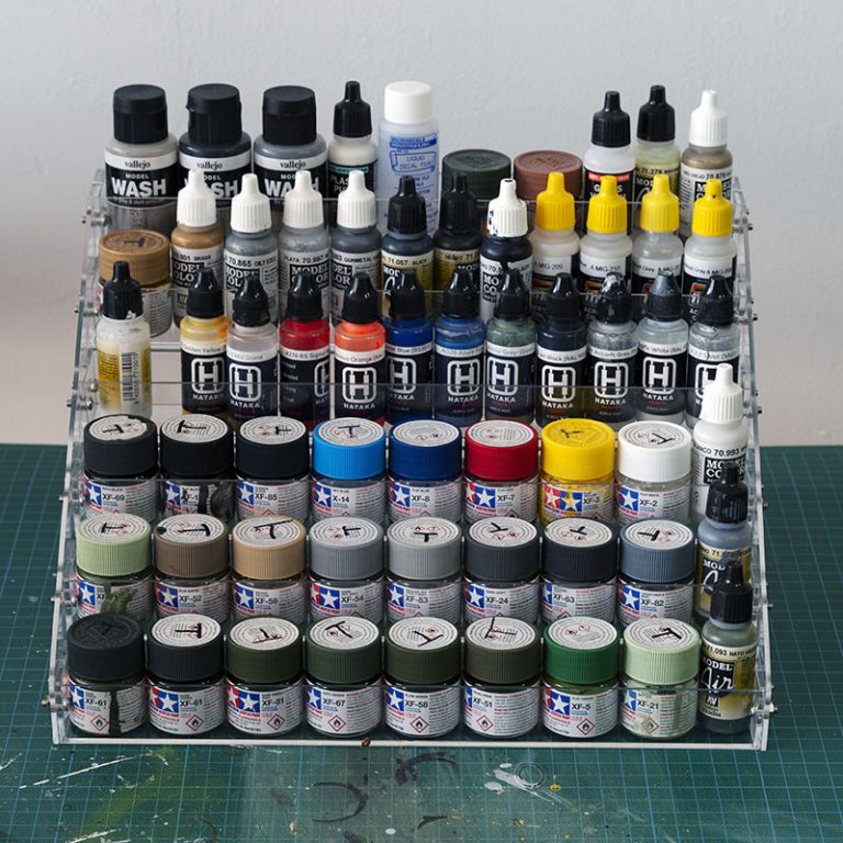 Paint storage rack Jets of the Cold War