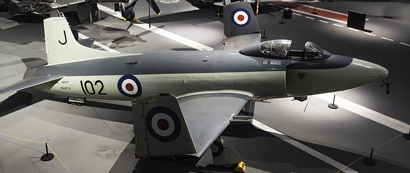 Supermarine Attacker F.1 on the Jetys of the Cold War site.